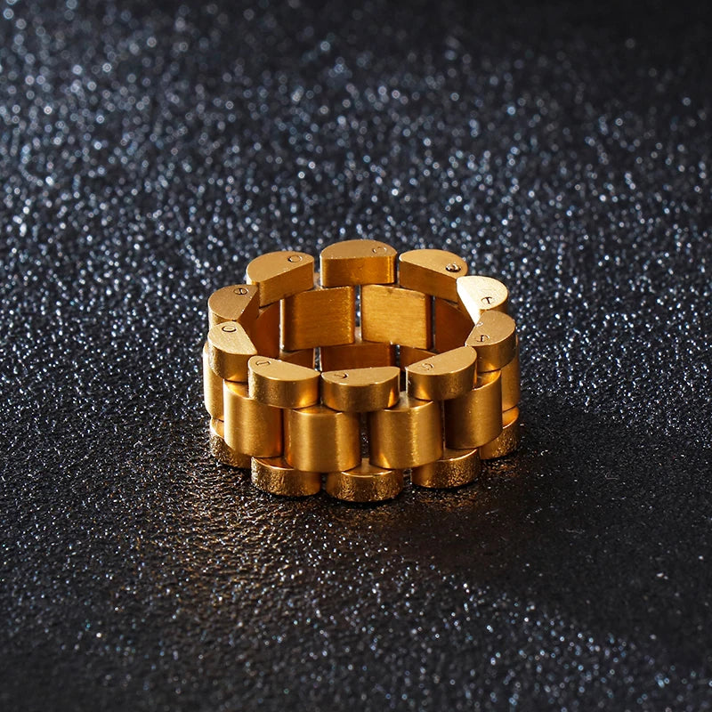 Watch Link Chain Men Ring Stainless Steel Men and Women