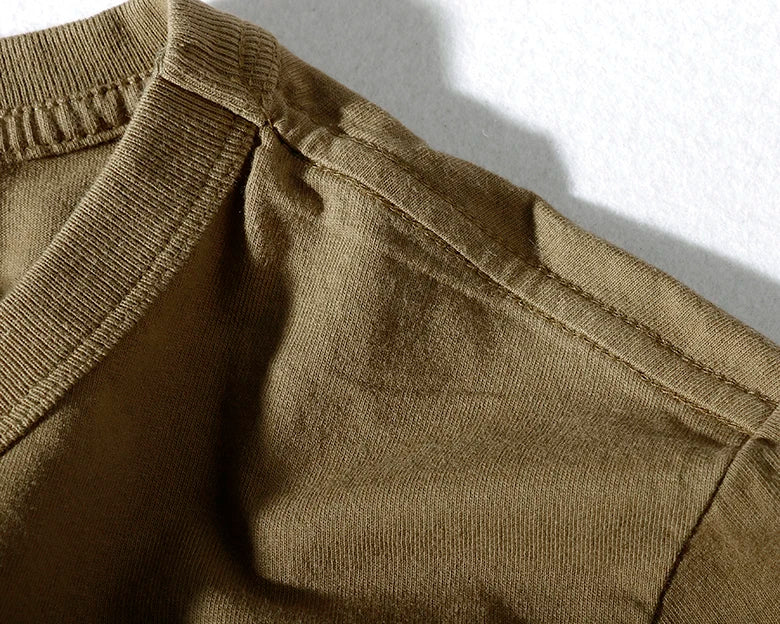 Short-sleeved O-neck Solid Color T-shirt 100% Cotton