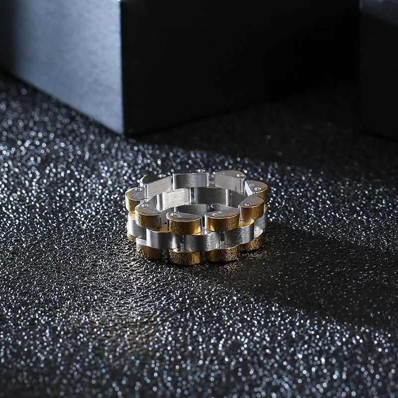 Watch Link Chain Men Ring Stainless Steel Men and Women