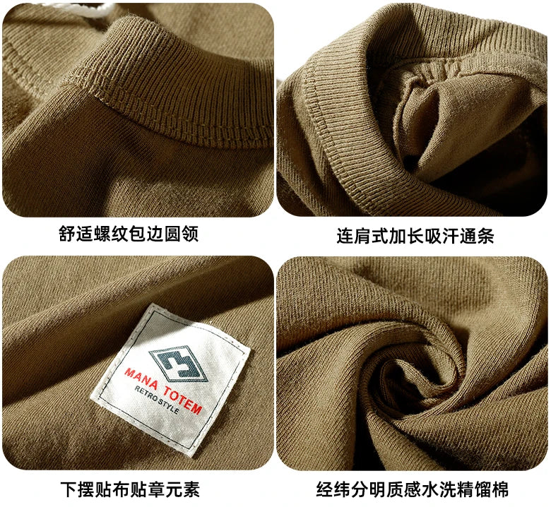 Short-sleeved O-neck Solid Color T-shirt 100% Cotton