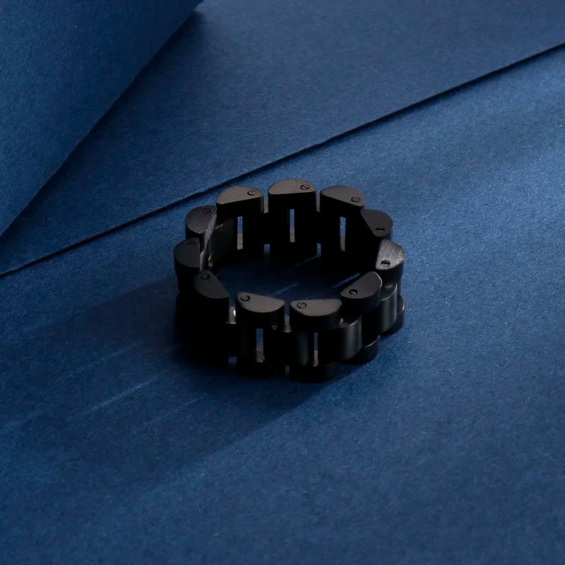 10mm Stainless Steel Ring Speedometer Chain Link Men Women