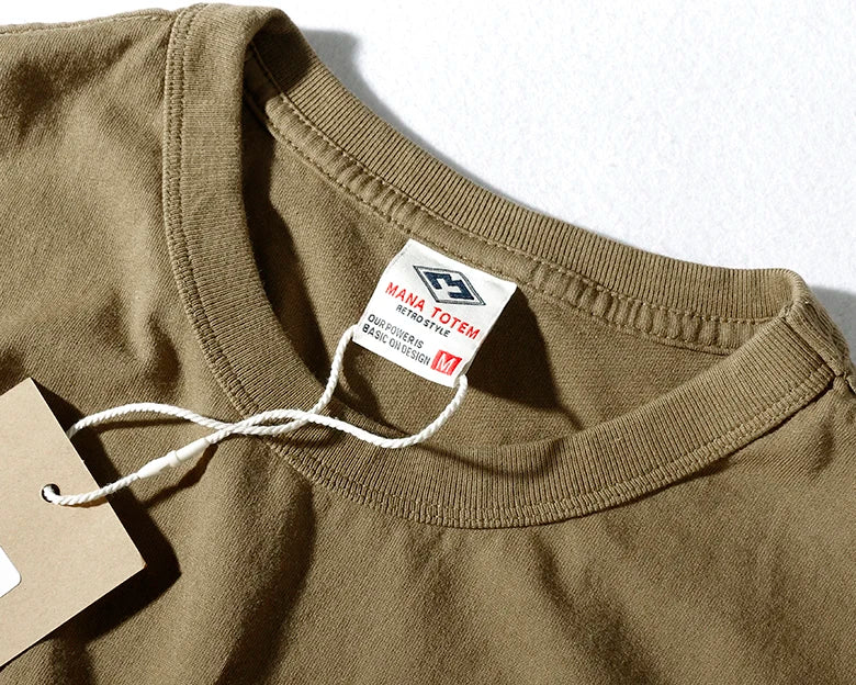 Short-sleeved O-neck Solid Color T-shirt 100% Cotton