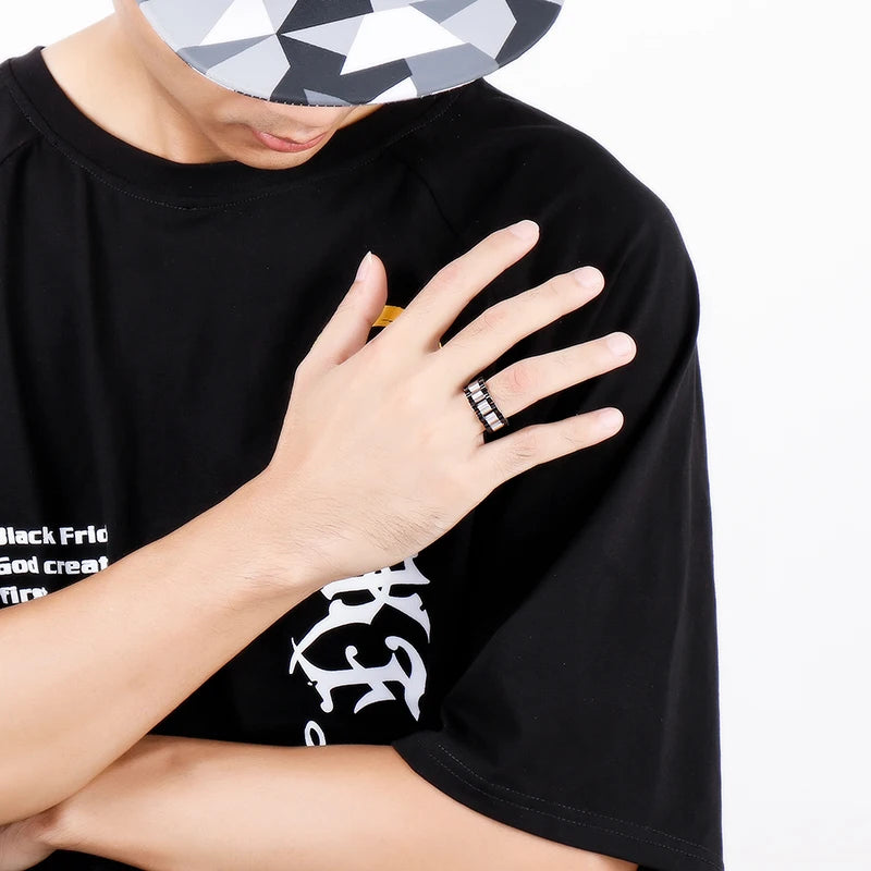 Watch Link Chain Men Ring Stainless Steel Men and Women