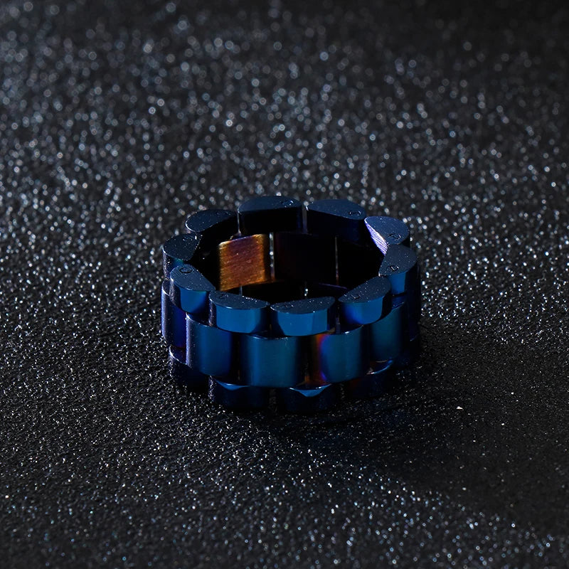 Watch Link Chain Men Ring Stainless Steel Men and Women