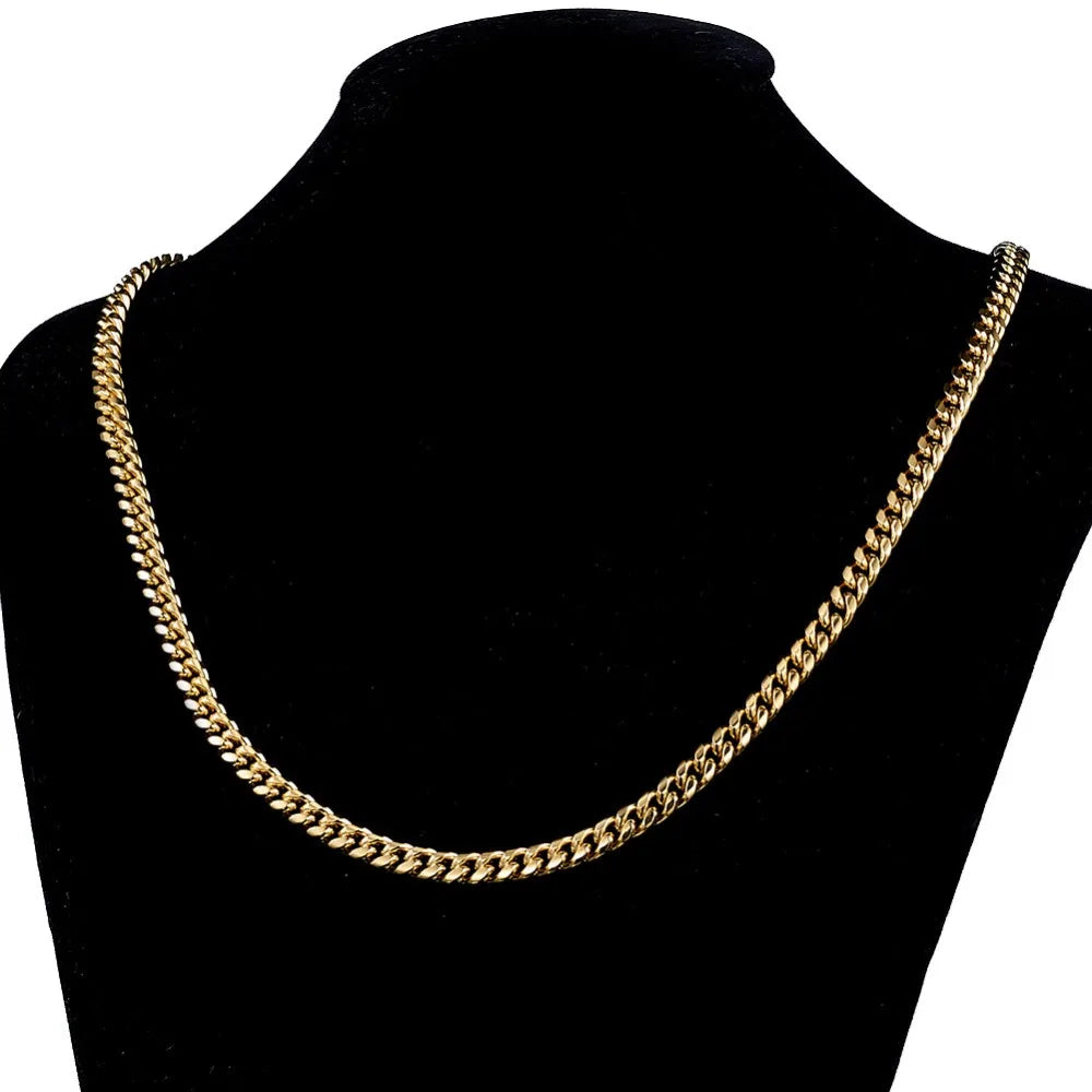 Necklace Silver Color 6mm-22mm wide 316L Stainless Steel Cuban Miami Chains