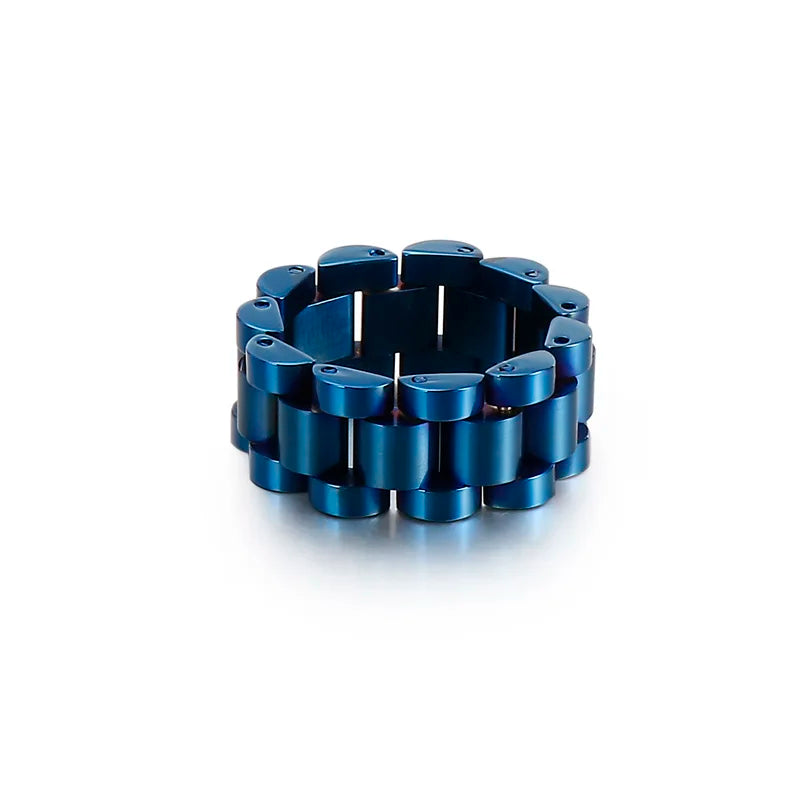 10mm Stainless Steel Ring Speedometer Chain Link Men Women
