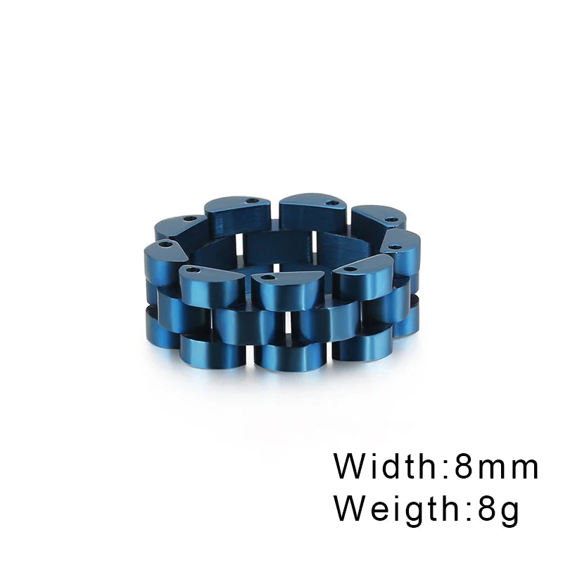 Watch Link Chain Men Ring Stainless Steel Men and Women