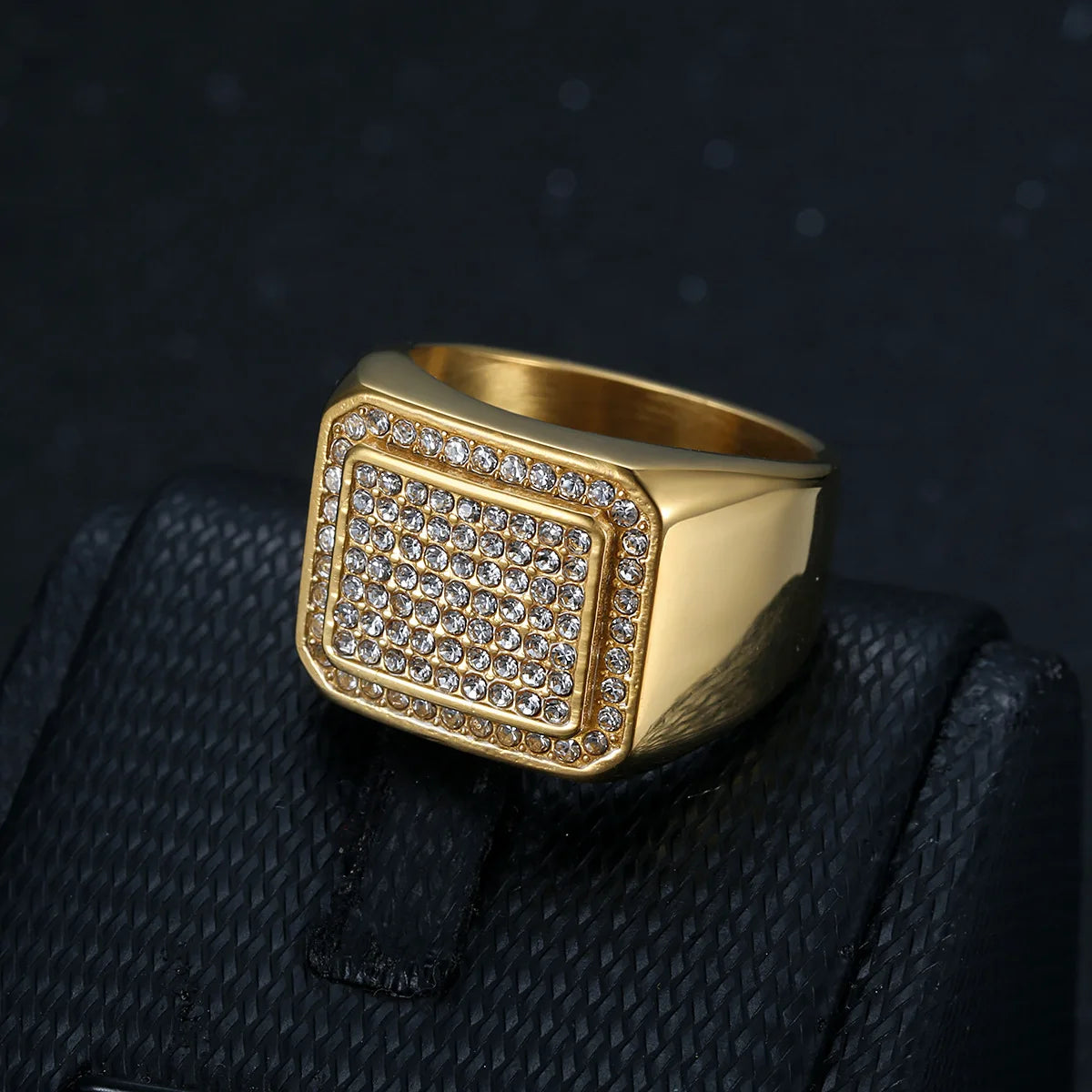 No Rusted Stainless Steel Hip Hop Ring for Men