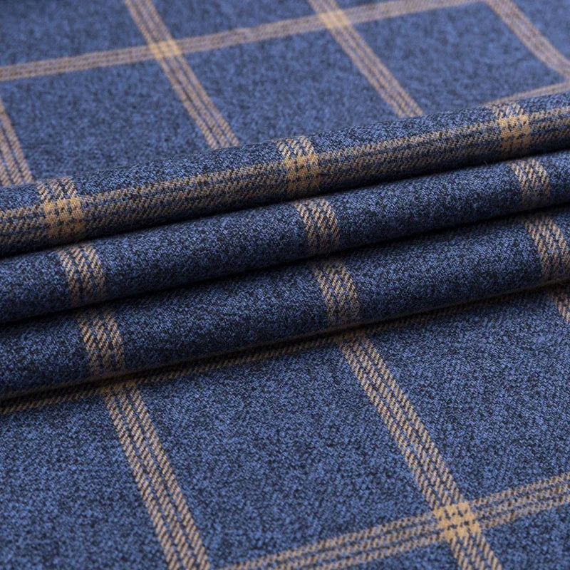 Pure Cotton Men's Plaid Shirt Long Sleeve Regular Fit Men
