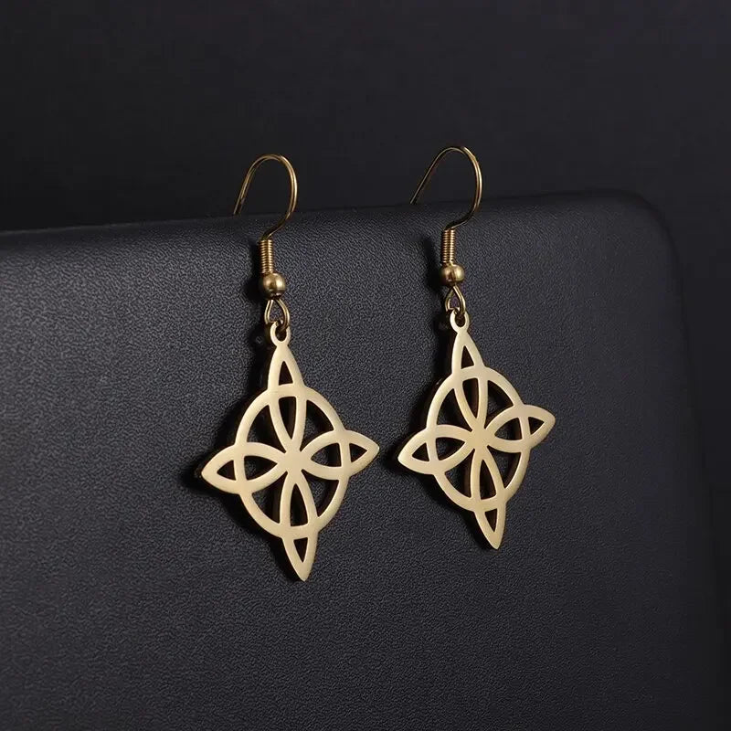 Creativity Wide Band C Wave Stud Stainless Steel Earrings for Women