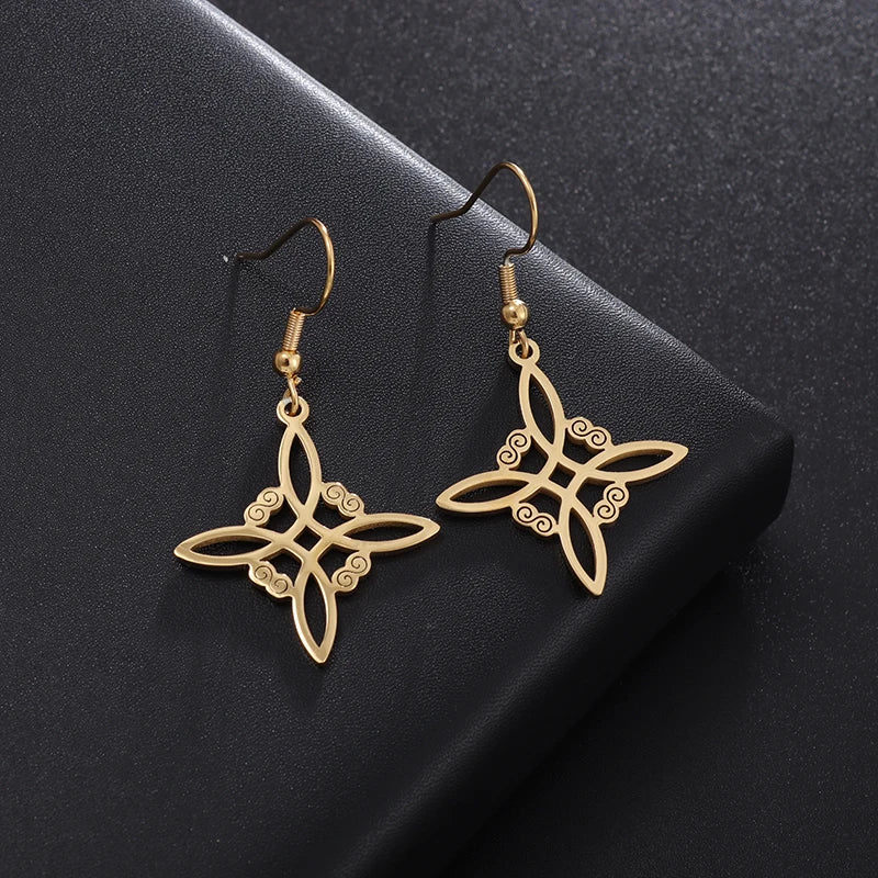 Creativity Wide Band C Wave Stud Stainless Steel Earrings for Women