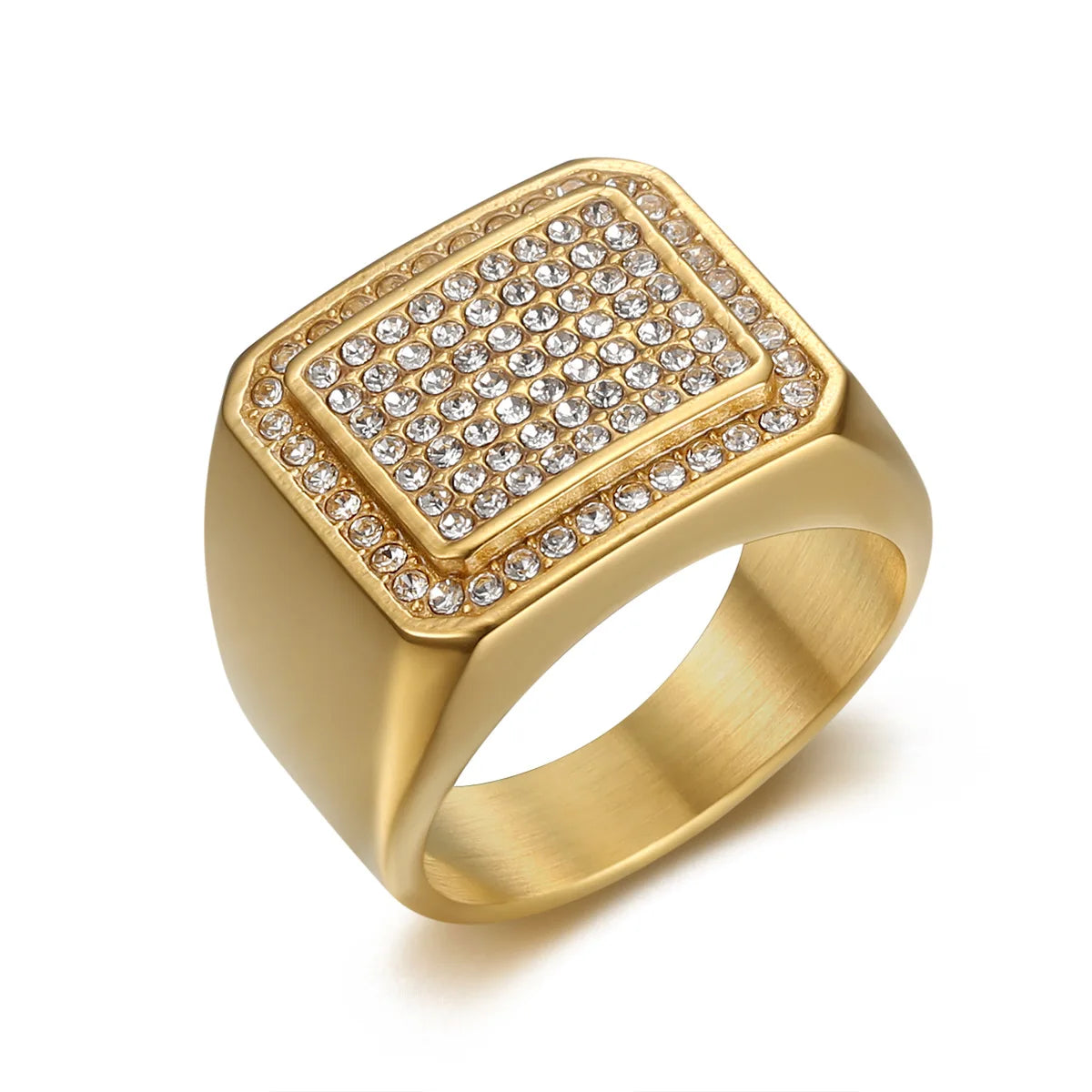 No Rusted Stainless Steel Hip Hop Ring for Men