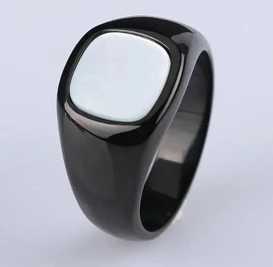 316L Stainless Steel Signet Ring For Men Women Stylish