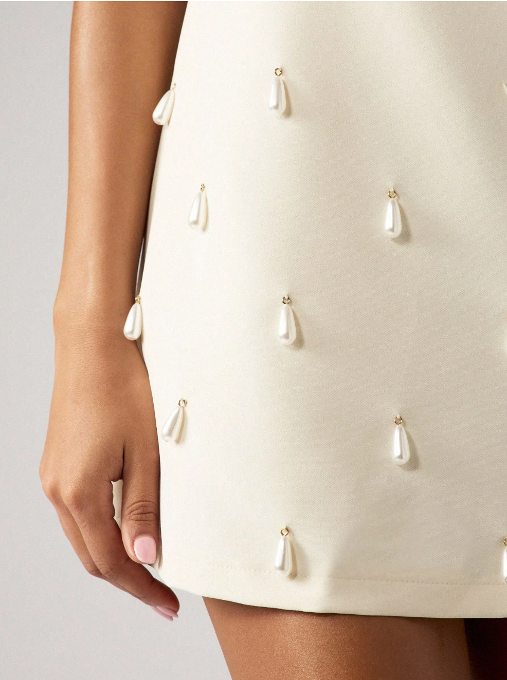 Elegant Strapless Mini Dress Embellished With Tassels Wedding Reception After Party Cocktail