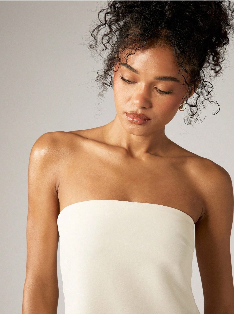 Elegant Strapless Mini Dress Embellished With Tassels Wedding Reception After Party Cocktail